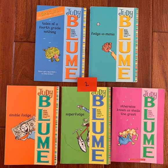 JUDY BLUME COMPLETE FUDGE SERIES 1-5 Fourth Double Shelia Super Fudge-a-mania - Picture 4 of 12